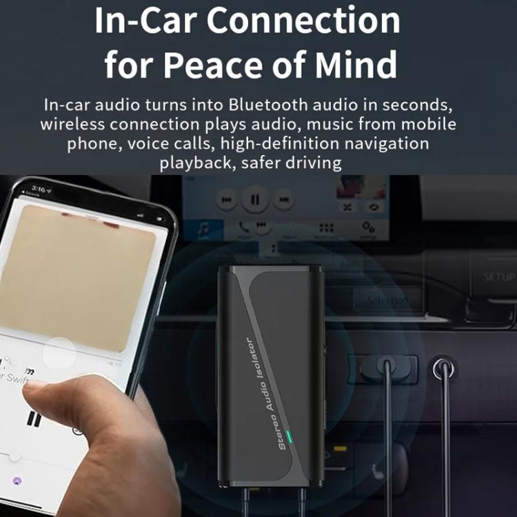 Bluetooth 5.4 Audio Common Ground Isolator Receiver Anti-interference Noise Reducer, M29
