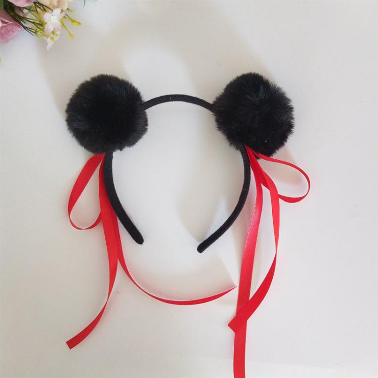 Nezha Cosplay Prop Headband Children Performance Cute Marble-Head Hairball Hair Accessories