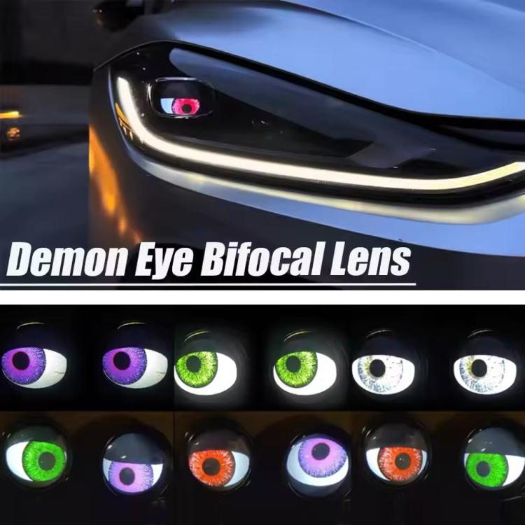 3-Inch Car Motorcycle LED Demon Eye Light Modification, For Two