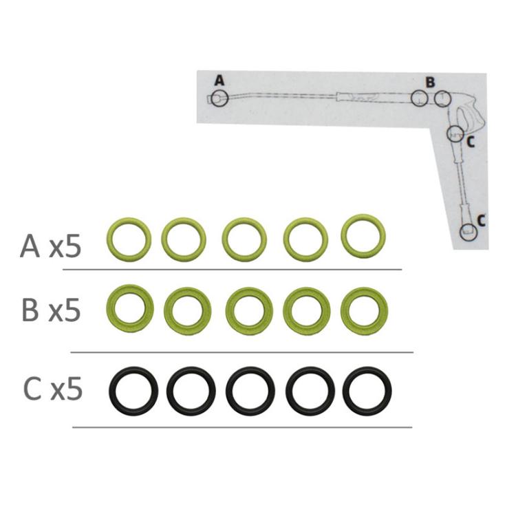 For Karcher High Pressure Water Jet Sealing Ring, 15pcs / Set