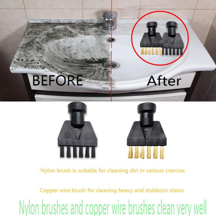 For Karcher SG-42 / SG-44 / SC1-SC5 Steamer Cleaning Small Flat Brush Accessories, Copper Brush, Nylon Brush