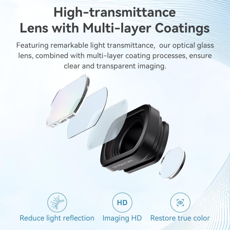 For DJI Pocket 3 aMagisn Magnetic Filter Accessories, 0.72X Wide Lens