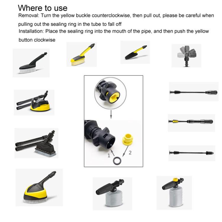For Karcher K2 / K3 / K4 / K5 / K6 / K7 High Pressure Washer O-Shape Sealing Ring, 16pcs / Set