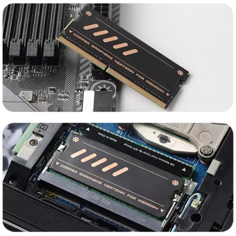 2pcs /Pack JEYI Pure Copper Graphene Laptop Memory Heatsink Radiator for DDR5 DDR4 DDR3
