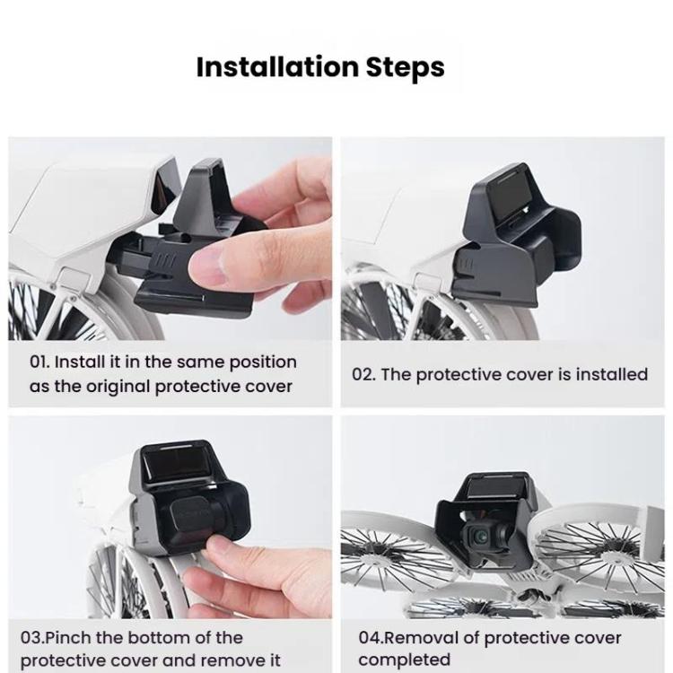 For DJI Flip RCSTQ Lens Hoods Dual Purpose Lens Cover, Lens Cover