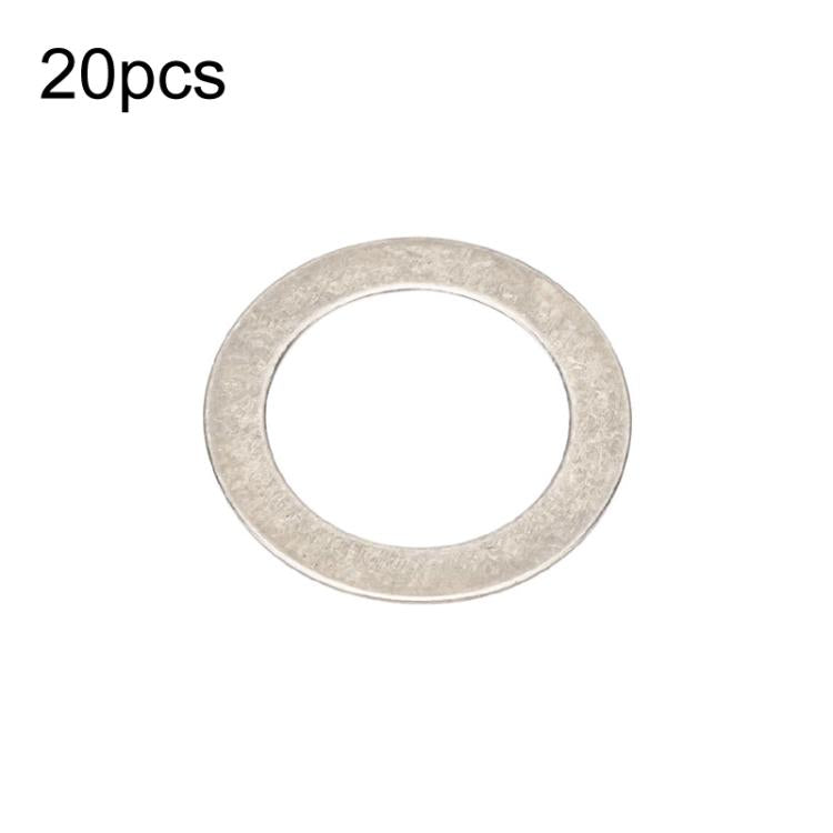 ZTTO Bicycle Pedal Stainless Steel Washer Mountain Bike Disc Protection Gasket, 20pcs