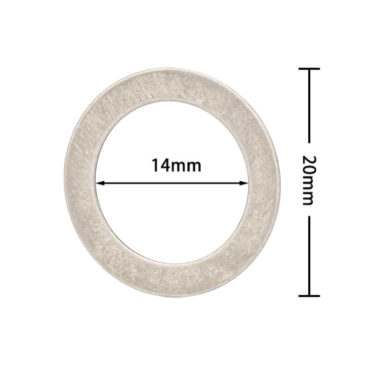 ZTTO Bicycle Pedal Stainless Steel Washer Mountain Bike Disc Protection Gasket, 20pcs