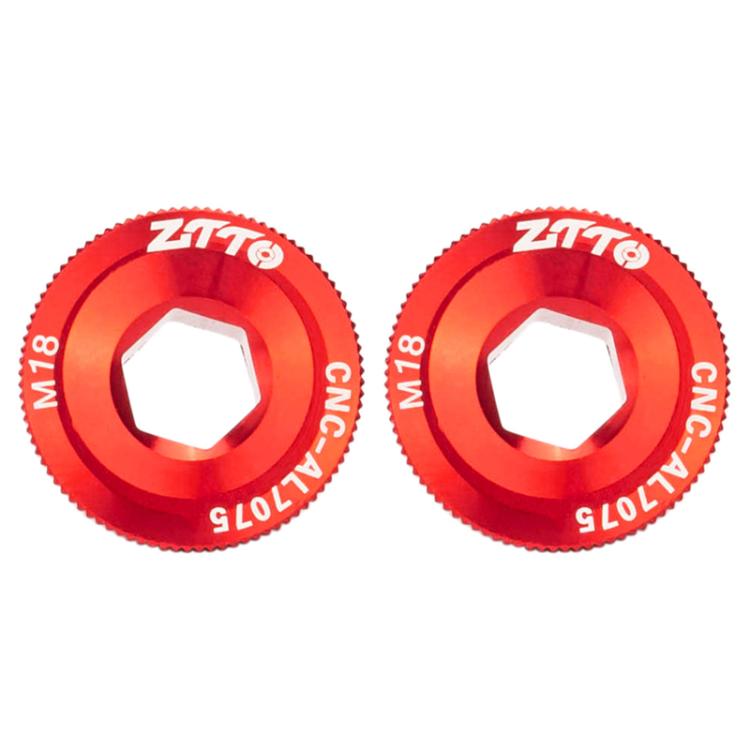 2pcs ZTTO Bicycle Aluminum Alloy Crank Cover Mountain Bike Crank Screws, M18 Black, M18 Red, M18 Blue, M19 Black, M19 Red, M19 Blue, M20 Black, M20 Red, M20 Blue