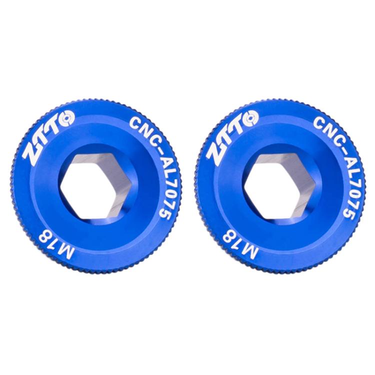 2pcs ZTTO Bicycle Aluminum Alloy Crank Cover Mountain Bike Crank Screws, M18 Black, M18 Red, M18 Blue, M19 Black, M19 Red, M19 Blue, M20 Black, M20 Red, M20 Blue
