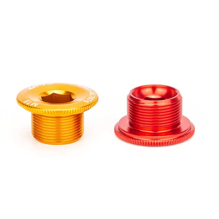2pcs ZTTO Bicycle Aluminum Alloy Crank Cover Mountain Bike Crank Screws, M18 Black, M18 Red, M18 Blue, M19 Black, M19 Red, M19 Blue, M20 Black, M20 Red, M20 Blue