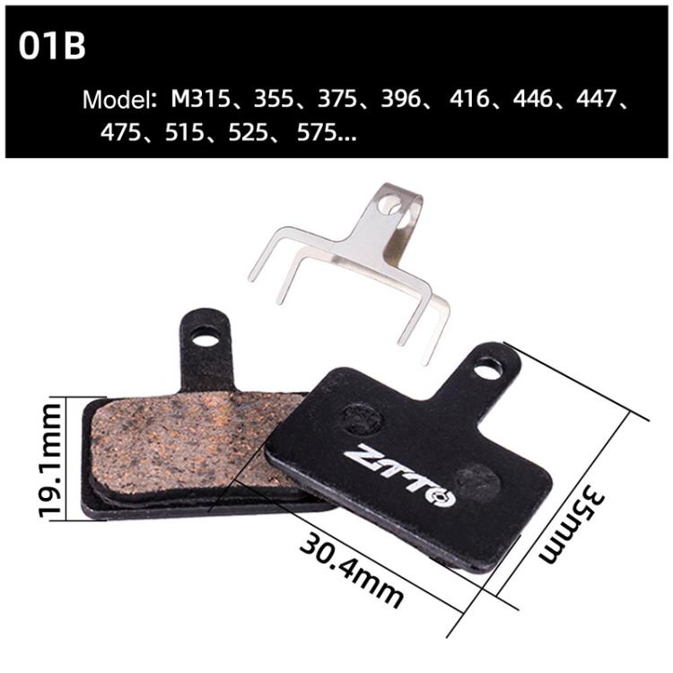 2pairs ZTTO Bicycle Disc Braking Pads Mountain Bike Semi-Metallic Resin Brake Pads, MS-01B, MS-01D, MS-01E, MS-01F, MS-02A, MS-02B, MS-02D, MS-02F, MS-03F, MS-04B, MS-05B, MS-05C, MS-07B, MS-07C, MS-07C With Hole, MS-08A, MS-08B, MS-11A, MS-11C, MS-11D...