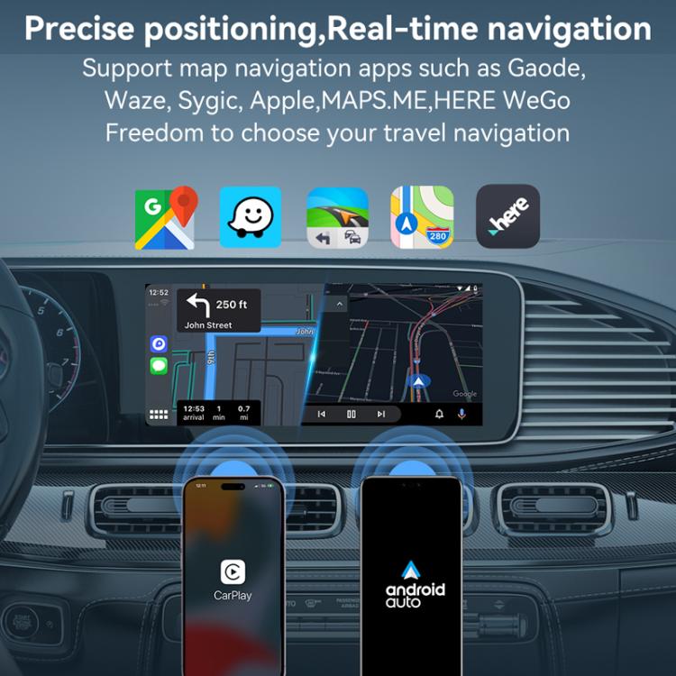 Car Wired Dual-port CarPlay/Android 2 in 1 Converts To Wireless Box, CarPlay/Android 2 in 1