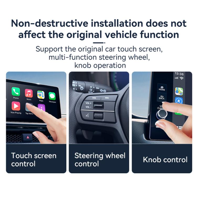 Car Wired Dual-port CarPlay/Android 2 in 1 Converts To Wireless Box, CarPlay/Android 2 in 1