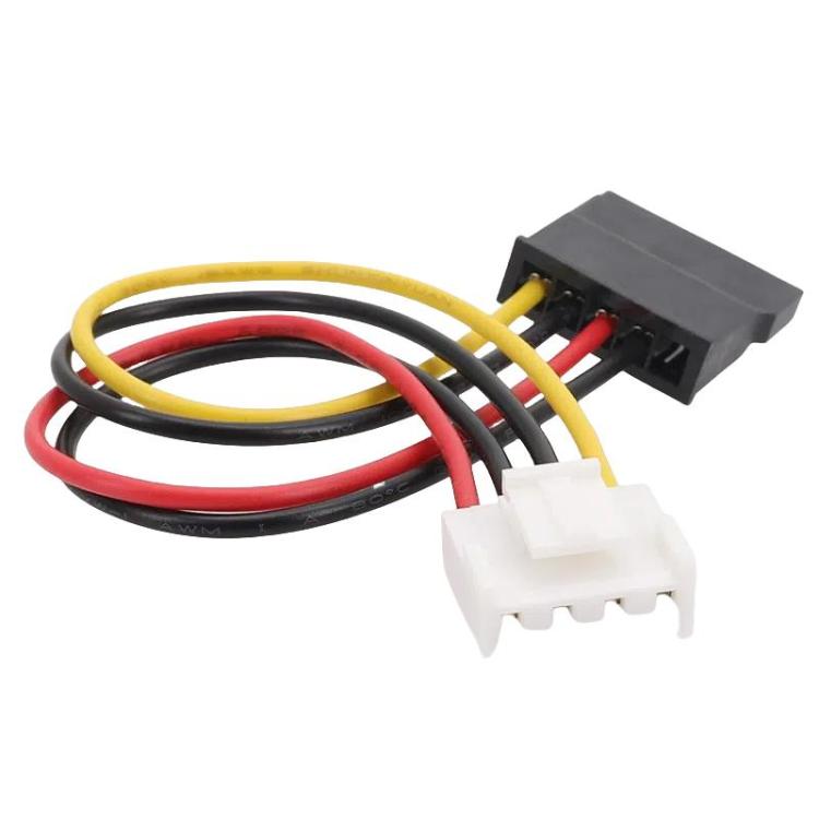 DVR Power Cable 4P To SATA 15P HDD Cable, 4P To SATA 15P