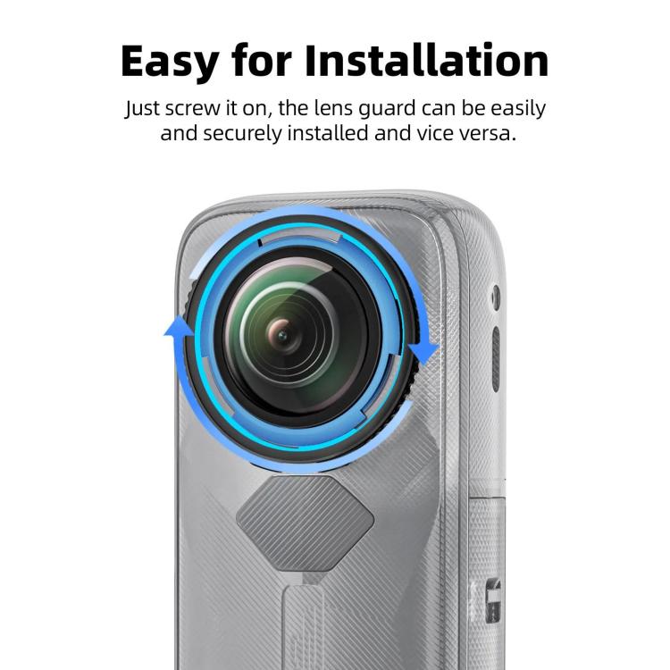For Insta360 X5 Camera aMagisn Lens Guard Protector Detachable Anti-Scratch Glass Cover, Standard Edition