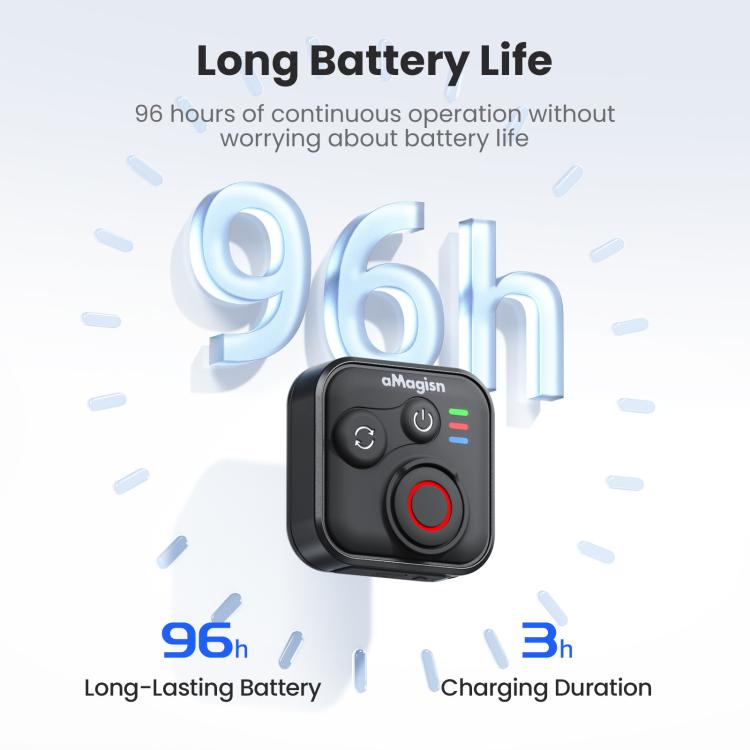 aMagisn Wireless Bluetooth Remote Control for Insta360, GoPro Hero Cameras & Smartphones - 50m Long Range, AM22