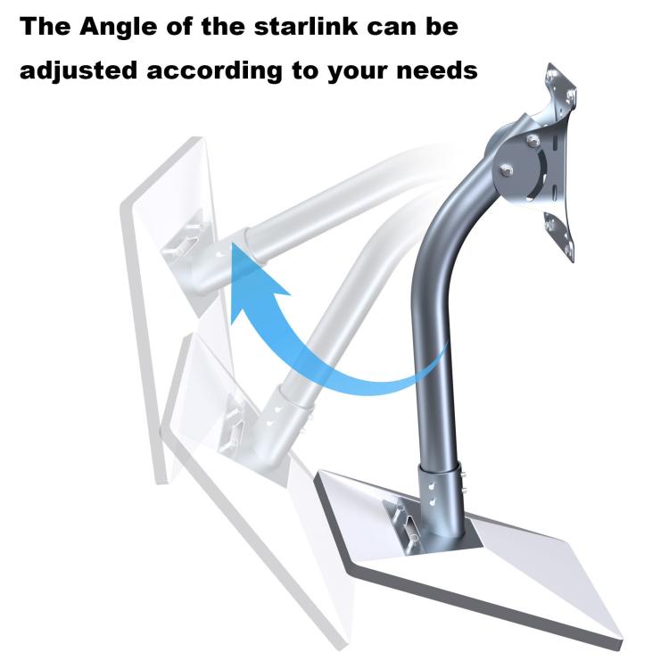 For Starlink Gen 3 / V4 Bracket Base Set, Curved Pole, Straight Pole