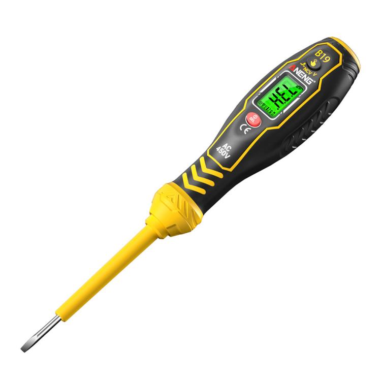 ANENG Digital Display High-Precision Intelligent Induction Test Pen, Red Flat Head, Yellow Flat Head, Red Cross Head, Yellow Cross Head