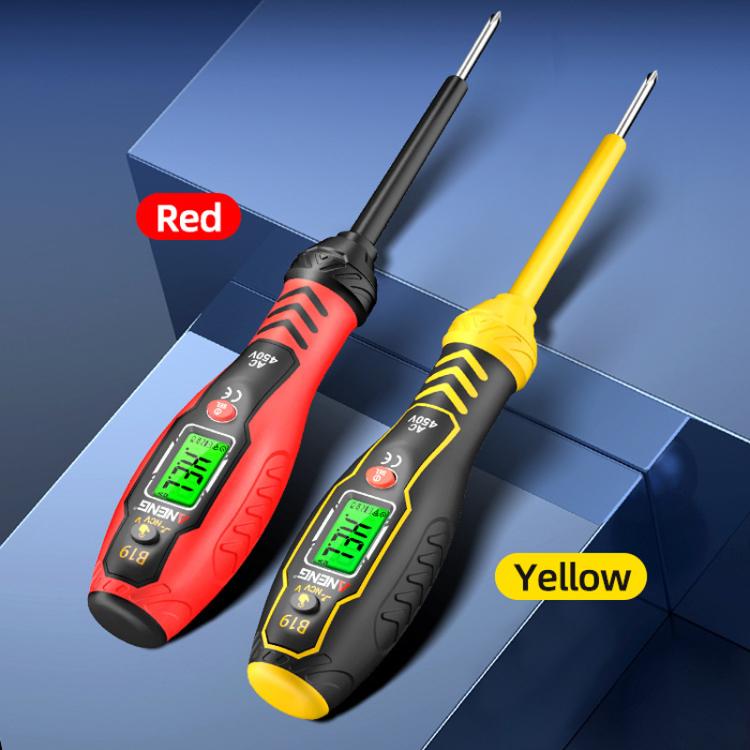 ANENG Digital Display High-Precision Intelligent Induction Test Pen, Red Flat Head, Yellow Flat Head, Red Cross Head, Yellow Cross Head