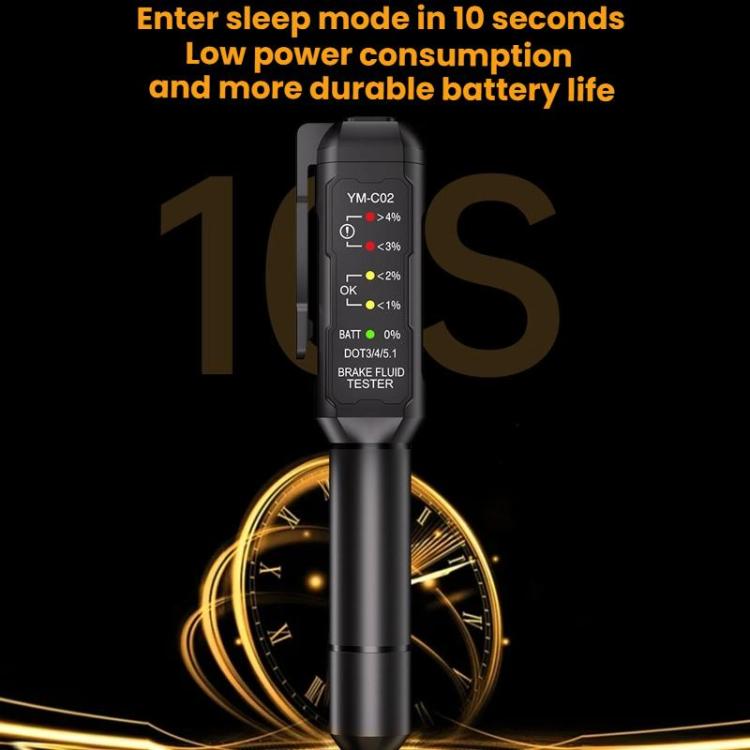 Automobile Brake Oil Detection Pen Brake Fluid Moisture Tester, YM-C02