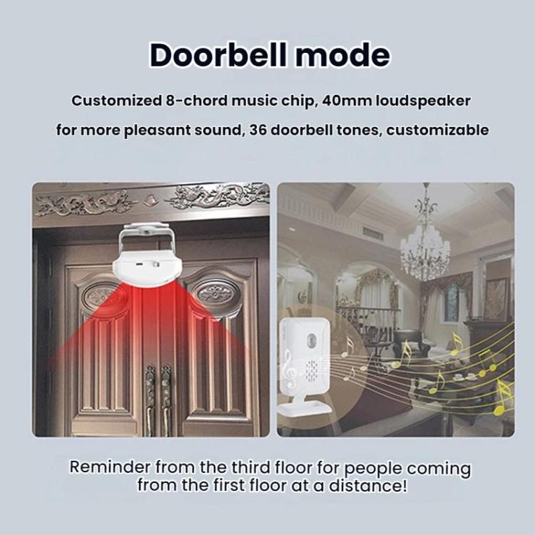 Wireless Infrared Sensor Split Supermarket Welcome Doorbell, Infrared Sensor Doorbell