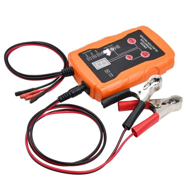 AERMOTOR Automobile Pulse Fuel Injector Fault Detector, Main Unit, Full Set 4 Cleaning Tools