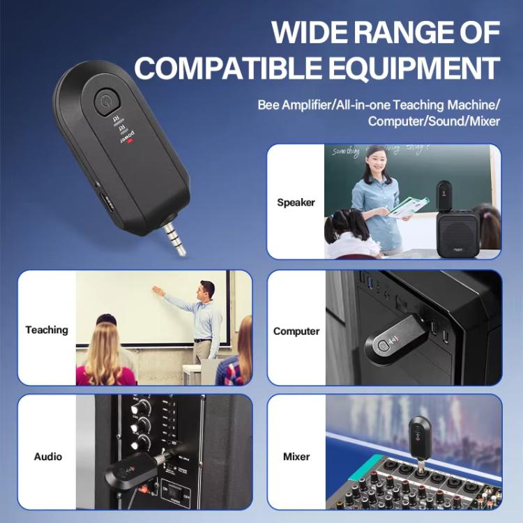 Wireless 2.4G Microphone Amplifier Portable Microphone, 1 In 1 Lapel Clip, 1 In 1 Headwear, 1 In 2 Lapel Clip, 1 In 2 Headwear