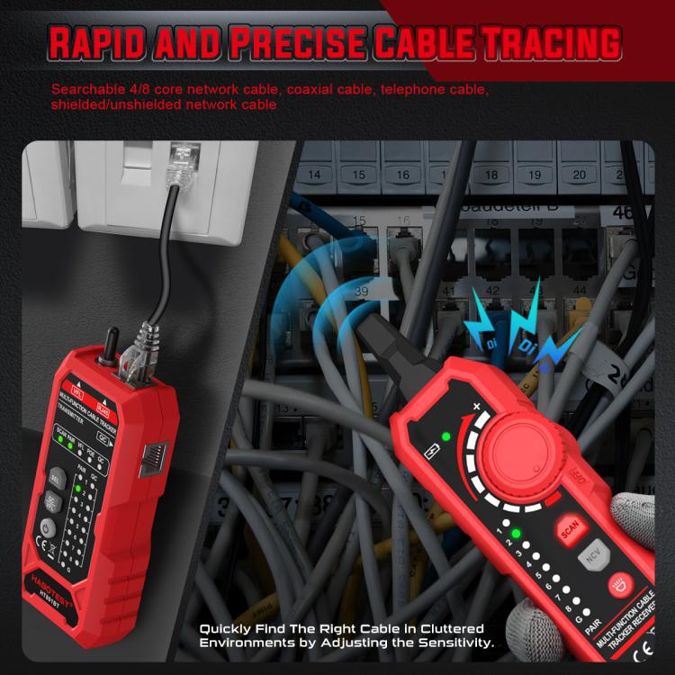 HABOTEST Multi-Function Network Cable Finder Tester, HT801B
