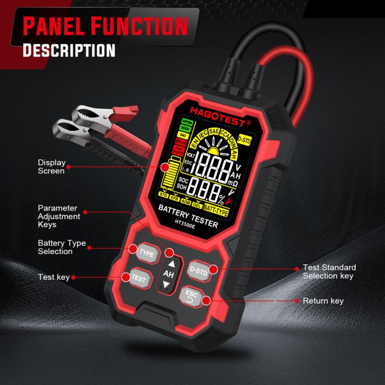 HABOTEST 12/24V Car Battery Life Tester