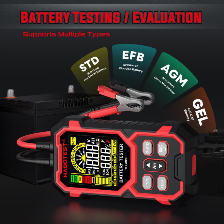 HABOTEST 12/24V Car Battery Life Tester