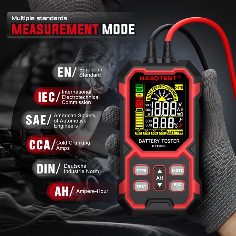 HABOTEST 12/24V Car Battery Life Tester