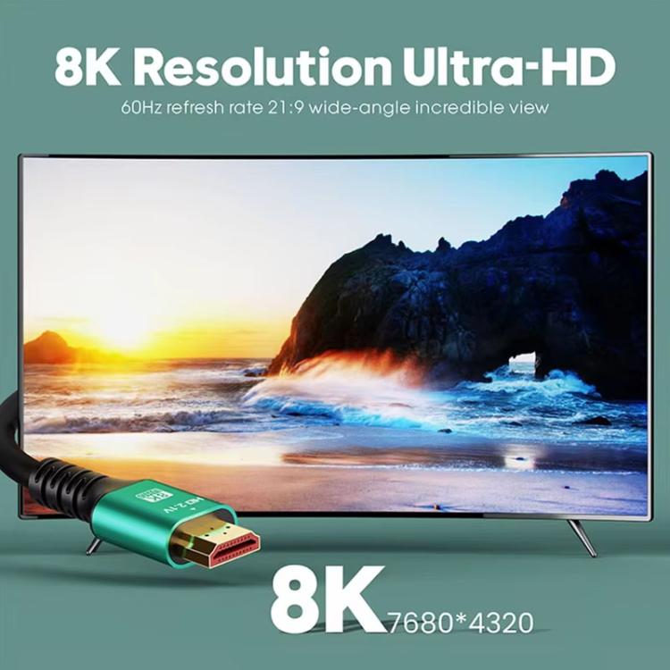 HDMI 2.1 8K HD Cable Connecting TV Computer Projector Video Cable, 1.5M, 3M, 5M