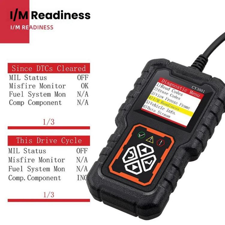 OBD 2 Car Fault Detection Diagnostic Scanner With Color Screen Display, CY3001