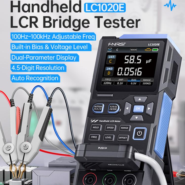 Handheld Digital Bridge Tester Capacitance Resistance Inductance Tester, FNIRSI LC1020E