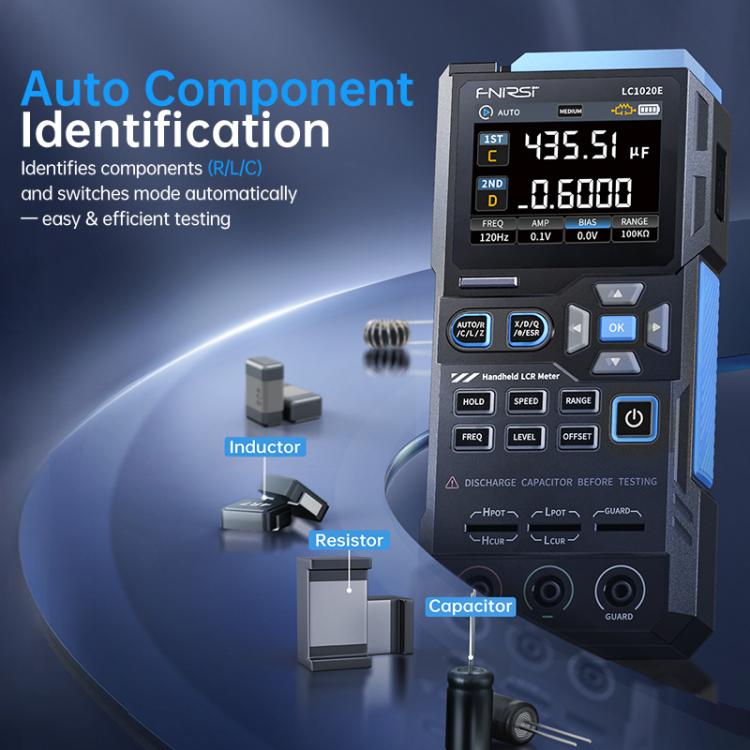 Handheld Digital Bridge Tester Capacitance Resistance Inductance Tester, FNIRSI LC1020E