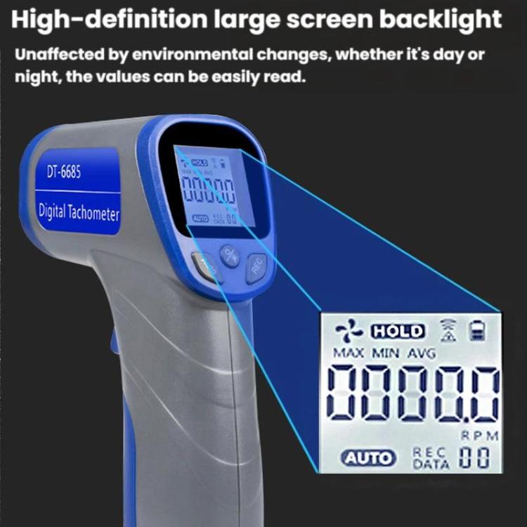 RPM Handheld Laser Infrared Motor Tachometer