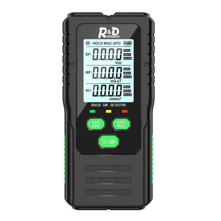 R&D INSTRUMEMTS RD630 3 In 1 Electric Field Magnetic Field RF Detector Electromagnetic Radiation Tester, RD630