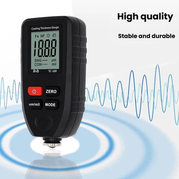 R&D INSTRUMENTS TC-100 High-Precision Coating Thickness Gauge Automotive Paint Film Thickness Tester, TC-100