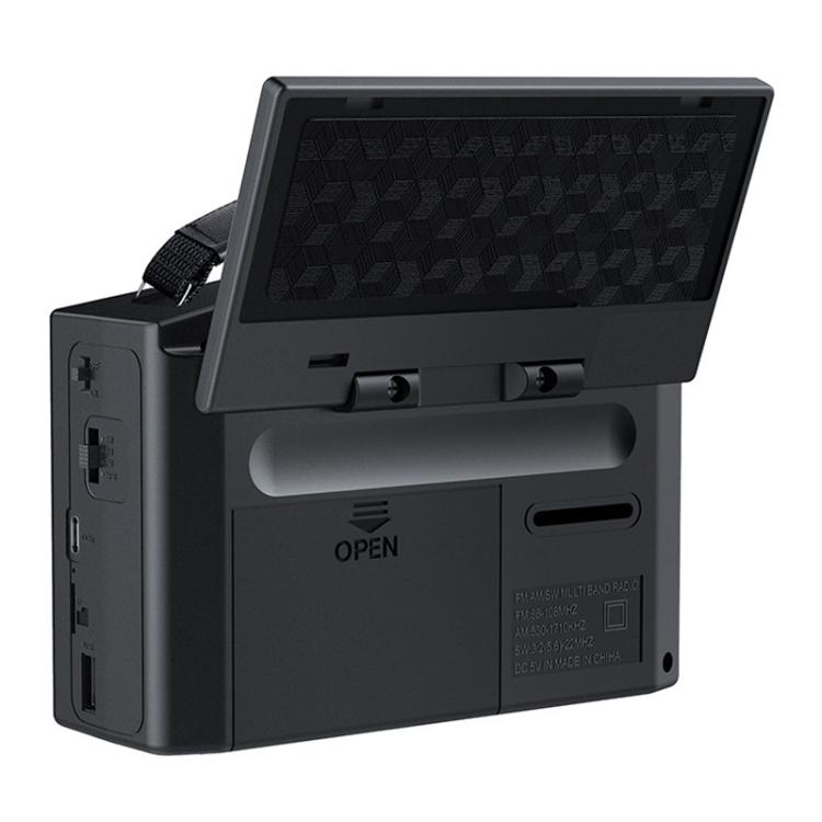 JOC TG-099BT-S Full-Band Solar Radio With Flashlight Portable Bluetooth Radio, JOC TG-099BT-S