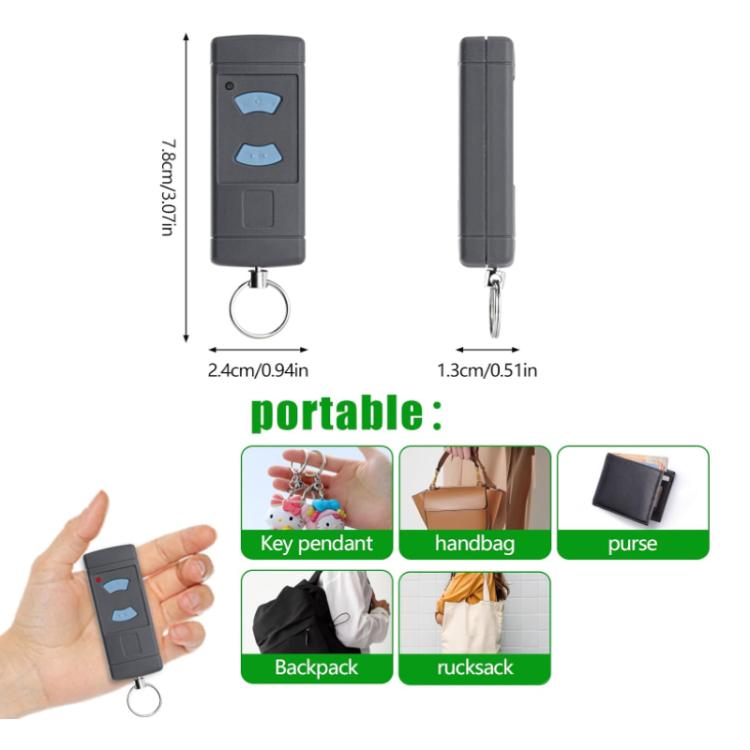 For HORMANN HSE2 / HSE4 868MHZ Copy Garage Door Wireless Remote Control, 2-Button 868MHZ