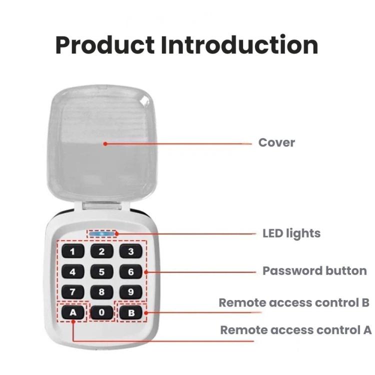 Universal Multi-Frequency Wireless Password Lock Duplicator for Electric Rolling Shutter Door Remote Controls
