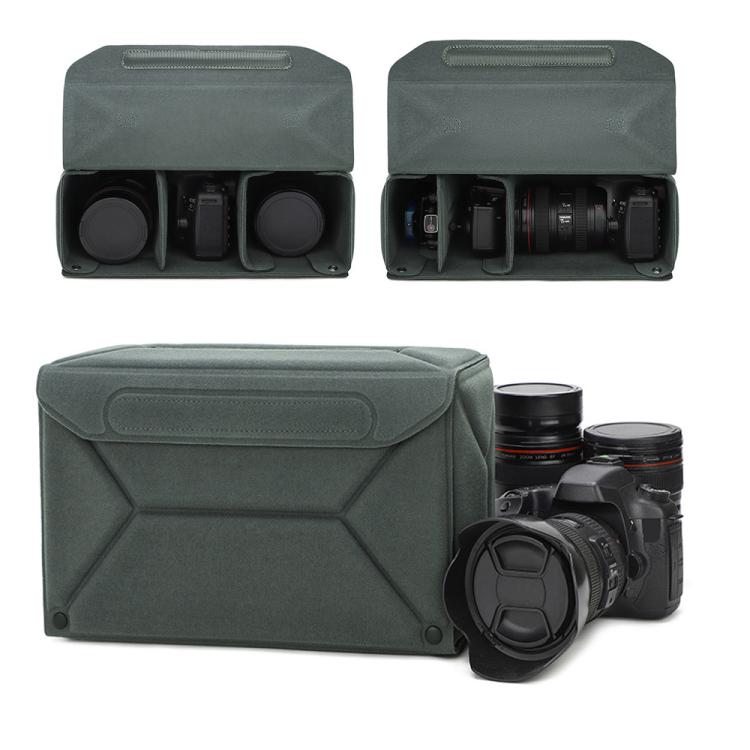 Modular Multi-Purpose Camera Insert Bag Eco-Friendly Protective Case for Mirrorless/DSLR Cameras and Lenses, M Gray, L Gray, M Black, L Black