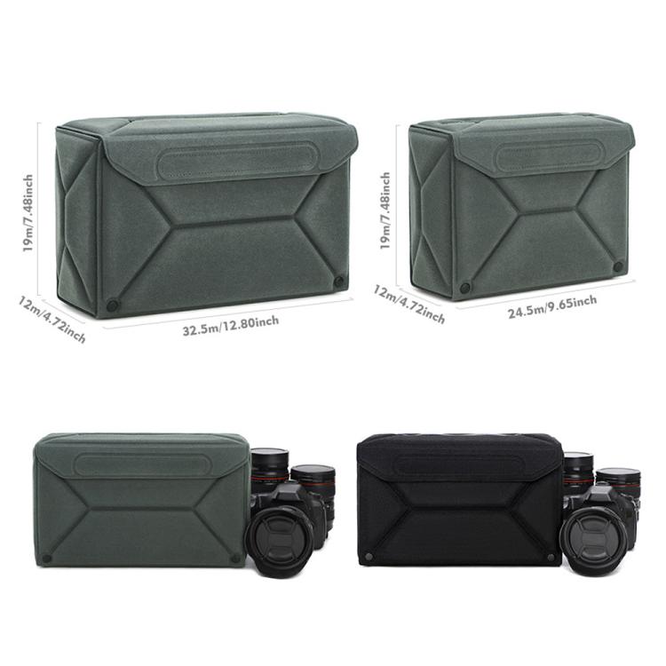Modular Multi-Purpose Camera Insert Bag Eco-Friendly Protective Case for Mirrorless/DSLR Cameras and Lenses, M Gray, L Gray, M Black, L Black