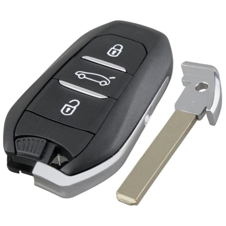 For Peugeot Fully Intelligent 433MHz FSK Car Key Remote Control