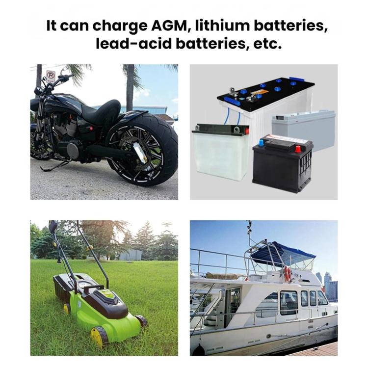 110V Eight-Stage Intelligent Motorcycle Lithium Battery Charger
