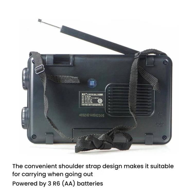 TECSUN R-305P Full-Band Radio Portable Retro Analog Dial DSP Radio, R-305P