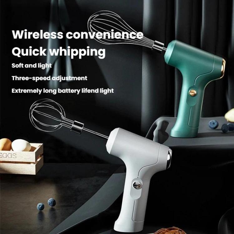 Intelligent 3-Speed Adjustable Electric Egg Whisk Wireless Handheld Cream Mixer For Home