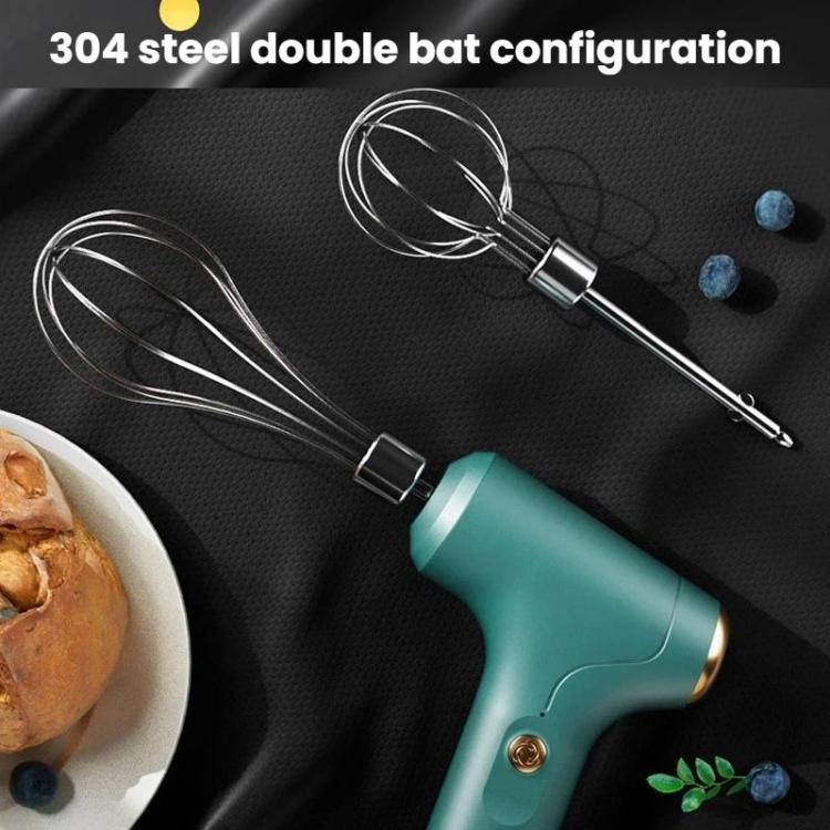 Intelligent 3-Speed Adjustable Electric Egg Whisk Wireless Handheld Cream Mixer For Home