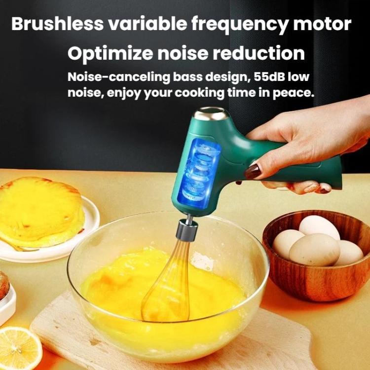Intelligent 3-Speed Adjustable Electric Egg Whisk Wireless Handheld Cream Mixer For Home