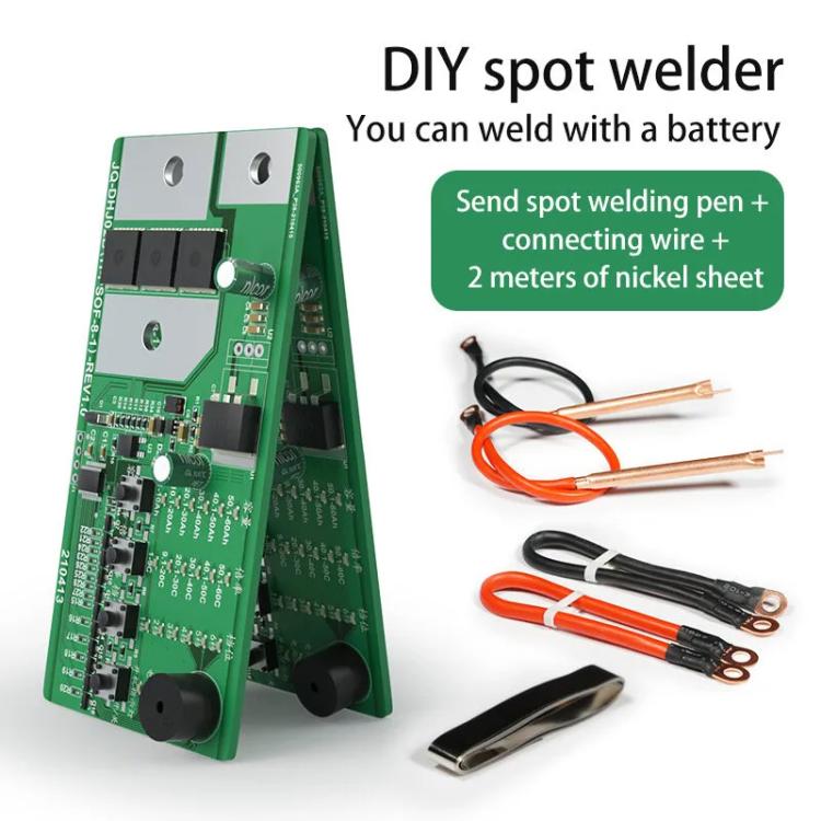 Intelligent Spot Welder Machine for Batteries 100-900A Adjustable Current & 6.5-16V Wide Voltage, Anti-Burnout Protection, DHJ-02B